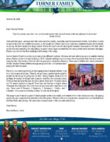 Ben and Becky Turner Prayer Letter: He Shall Sustain Thee