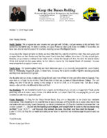 Warren and Jary Lynn Storm Prayer Letter: Back Working on Buses!