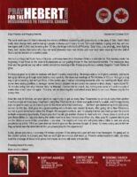 Brian and Liz Hebert Prayer Letter: Bearing Precious Seed