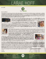 Larae Hoff Prayer Letter: I Am So Thankful!