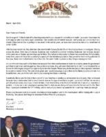 Ron and Laura Back Prayer Letter: Praising God for Health and Safety