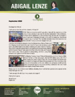 Abigail Lenze Prayer Letter: What an Incredible Month!