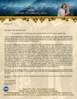 Andrew and Denise Long Prayer Letter: Great Things He Hath Done