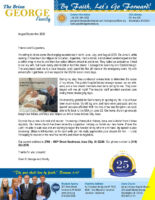 Brian and Liesl George Prayer Letter: Life-Changing Experience