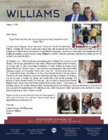 Lawrence and Tammy Williams Prayer Letter: Evangelizing in America and Around the World