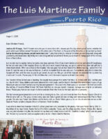 Luis and Carolina Martinez Prayer Letter:  A Very Busy Summer