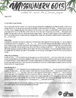 Missionary #6013 Prayer Letter: A New Baby!