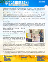 Oral and Alicia Anderson Prayer Letter: Beating the Heat