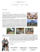 Ian and Czarinna Vincent Prayer Letter: Church Anniversary!