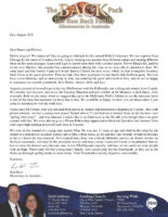 Ron and Laura Back Prayer Letter: Bible Conference and Family Camp