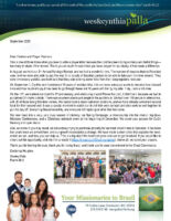 Wes and Cynthia Palla Prayer Letter: Too Many Wonderful Things to Share