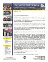 Tim and Christa Simmons Prayer Letter: Each One Reach One