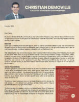 Christian DeMoville Prayer Letter: Beginning My Journey as a Missionary to the Philippines