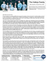 Juan and Amy Vallejo Prayer Letter: Blessings of Health and Peace