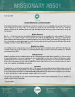 Missionary #6501 Prayer Letter: Growing Effectiveness--Growing Opposition!