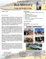 Marco and Lauretta Hannel Prayer Letter:  God Blesses Those Who Give!