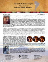 Xavier and Rebecca Lopez Prayer Letter: Souls Saved, Baptisms, Praises, & Prayer Requests