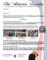 Andres and Dora Amoros Prayer Letter: Marathon 2025