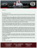 Josh and Heather Hedderman Prayer Letter: Larger Property for the Church