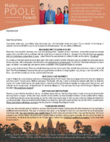 Walter and Suni Poole Prayer Letter: New Names Written Down in Glory!