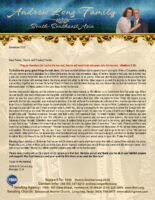 Andrew and Denise Long Prayer Letter: Wonderful Blessings of Souls Coming to Christ