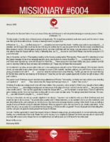 Missionary #6004 Prayer Letter: A Blessed Season of Opportunity