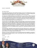 Ron and Laura Back Prayer Letter: Happy New Year!