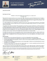 Andrew Steers Prayer Letter: The Victories Always Come