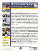 Tim and Christa Simmons Prayer Letter: Good Start to the Year